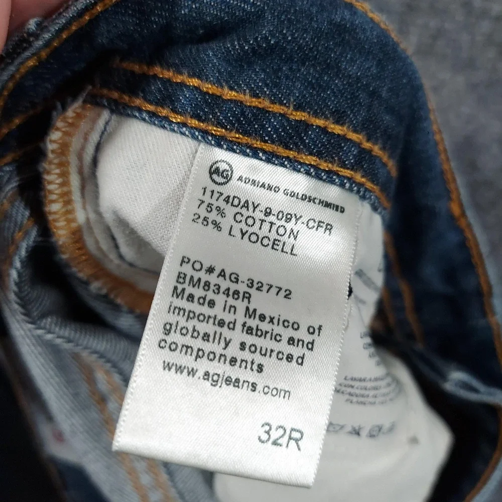 AG Adriano Goldschmied The Graduate Jeans Mens 32x34 Blue Slim Straight Pants